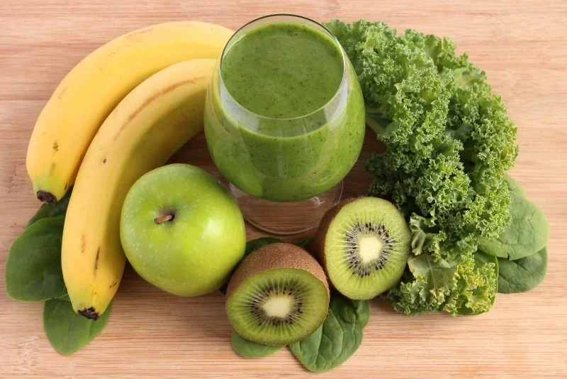 batido de kale y kiwi