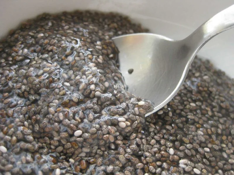 semillas de chia remojadas en agua
